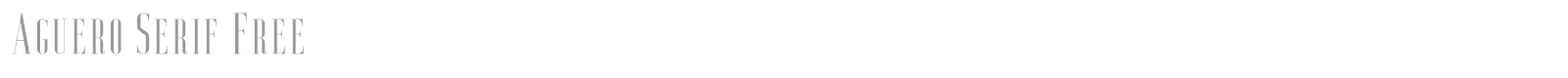 Aguero Serif font preview